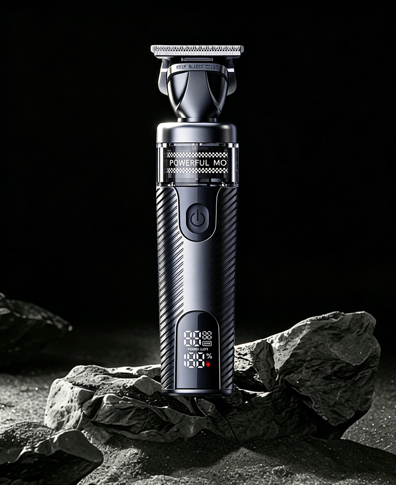 Kaming 320 Professional-Grade Hair Clipper with Brushless Outrunner Motor, Salon-Specific, Vintage Metal Design