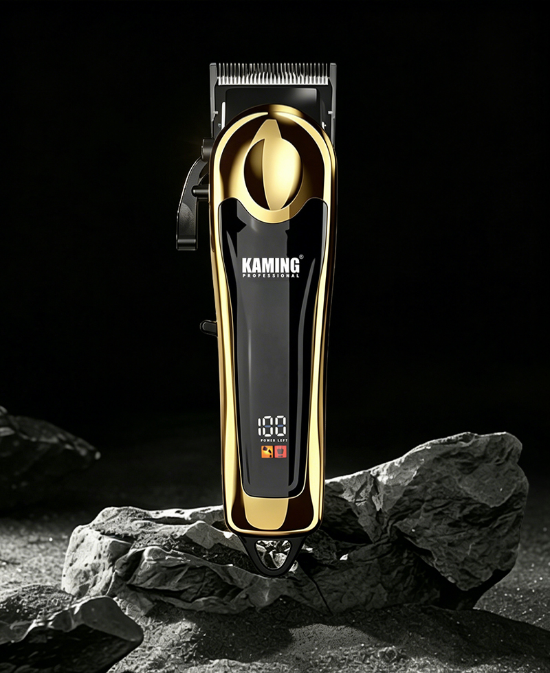 Kaming Professional Adjustable LCD Display Fade Hair Clipper for Salons